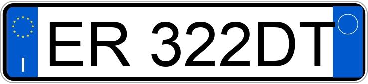 Numer rejestracyjny ER322DT posiada SEAT Ibiza 4a serie