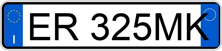 Numer rejestracyjny ER325MK posiada MERCEDES Classe A