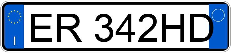 Numer rejestracyjny ER342HD posiada BMW Serie 5