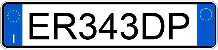 Numer rejestracyjny ER343DP posiada ALFA ROMEO Giulietta