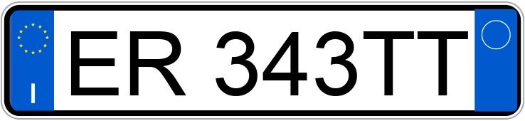 Numer rejestracyjny ER343TT posiada VOLKSWAGEN Golf 7a serie