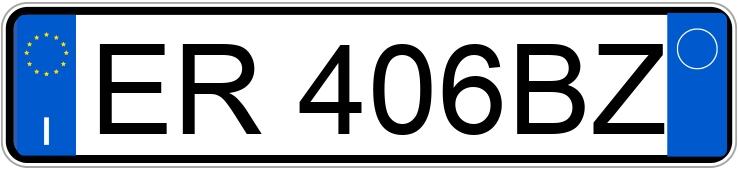 Numer rejestracyjny ER406BZ posiada LANCIA Ypsilon 3a serie