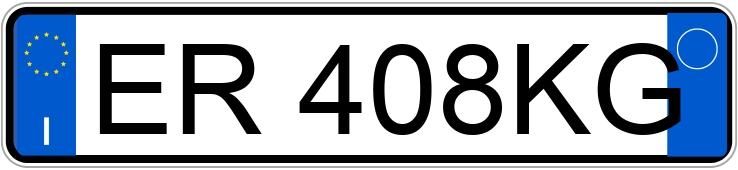 Numer rejestracyjny ER408KG posiada FIAT Panda 3a serie