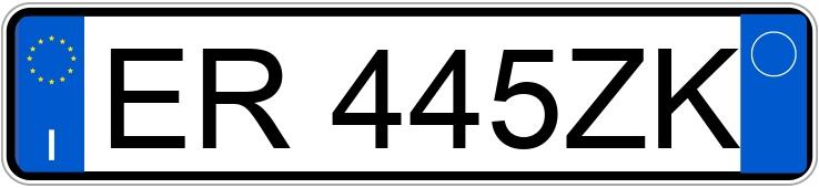 Numer rejestracyjny ER445ZK posiada TOYOTA Aygo 1a serie