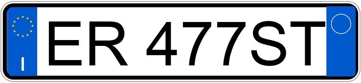 Numer rejestracyjny ER477ST posiada FIAT Grande Punto