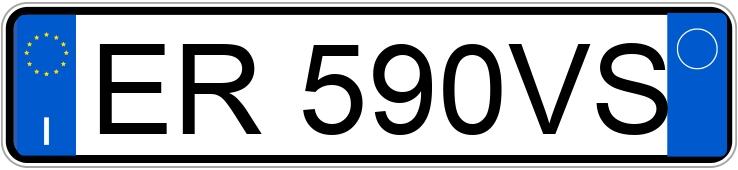 Numer rejestracyjny ER590VS posiada FIAT Panda 3a serie