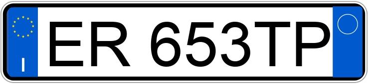 Le numéro d’enregistrement ER653TP a FIAT FIAT PUNTO
