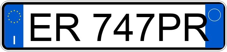 Numer rejestracyjny ER747PR posiada LANCIA Ypsilon 3a serie