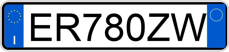 Numer rejestracyjny ER780ZW posiada DS DS 4