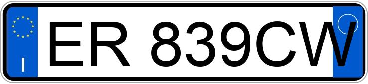 Numer rejestracyjny ER839CW posiada FIAT Panda 3a serie Numer rejestracyjny ER839CW posiada FIAT Panda 3a serie