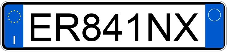 Numer rejestracyjny ER841NX posiada BMW Serie 3