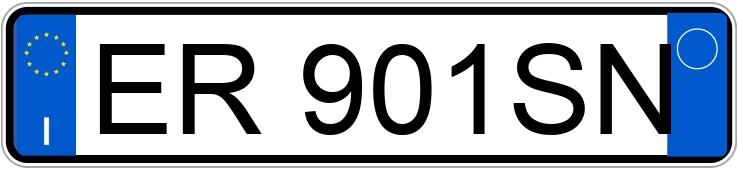 Numer rejestracyjny ER901SN posiada BMW Serie 3