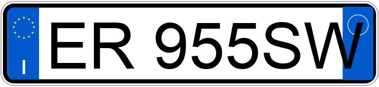 Numer rejestracyjny ER955SW posiada ALFA ROMEO Giulietta