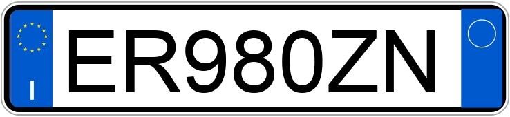 Numer rejestracyjny ER980ZN posiada CHEVROLET Trax