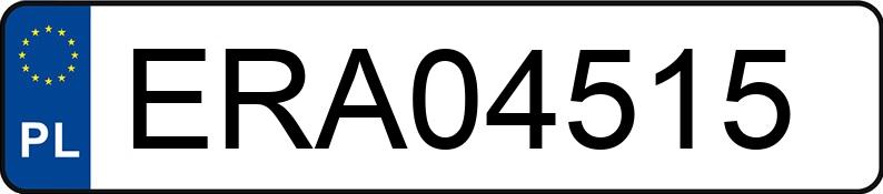 Numer rejestracyjny ERA 04515 posiada VOLKSWAGEN GOLF - ERA04515