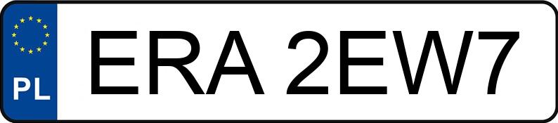 Numer rejestracyjny ERA 2EW7 posiada FIAT PUNTO 90 1,6 I.E - ERA2EW7