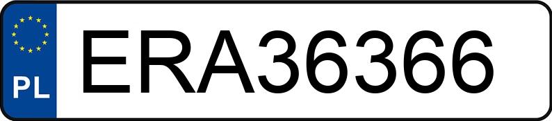 Numer rejestracyjny ERA 36366 posiada FORD RANGER - ERA36366