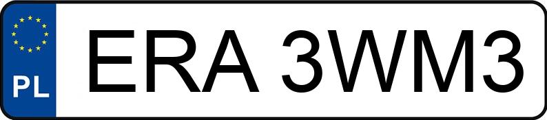Numer rejestracyjny ERA 3WM3 posiada BMW Z3 - ERA3WM3