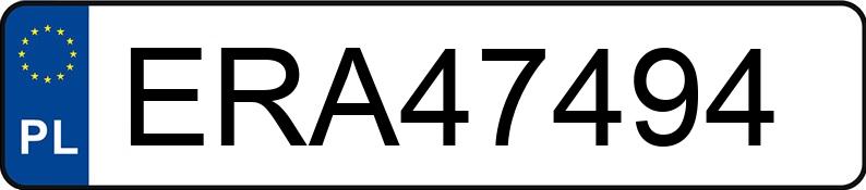 Numer rejestracyjny ERA 47494 posiada MAZDA 3 - 2.0 MR`09 E5 Sport - ERA47494