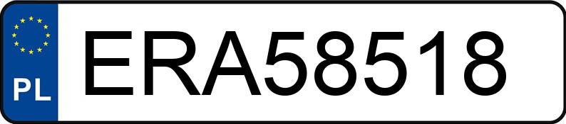 Numer rejestracyjny ERA 58518 posiada TOYOTA AURIS - ERA58518