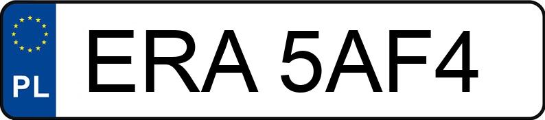 Le numéro d’enregistrement ERA 5AF4 a SAM  - ERA5AF4
