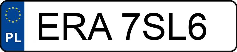 Numer rejestracyjny ERA 7SL6 posiada BMW 520i Kat. MR`03 E3 E60 520i Kat. MR`03 E3 E60 - ERA7SL6
