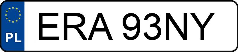 Numer rejestracyjny ERA93NY posiada BMW 520i 24V Kat. E34 520i 24V Kat. E34
