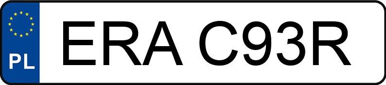 Numer rejestracyjny ERA C93R posiada AGM GT - ERAC93R Numer rejestracyjny ERA C93R posiada AGM GT - ERAC93R