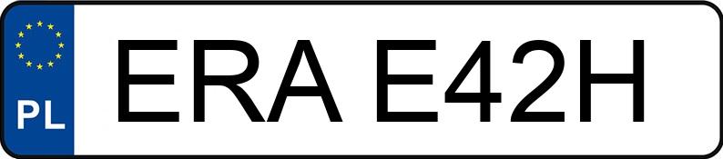 Numer rejestracyjny ERA E42H posiada JUNAK Sportowe NK125 - ERAE42H