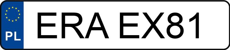 Numer rejestracyjny ERA EX81 posiada MERCEDES-BENZ VITO - ERAEX81