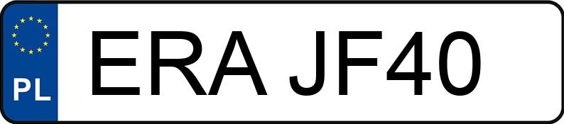 Numer rejestracyjny ERA JF40 posiada PEUGEOT 307 2.0 HDI MR`01 E3 - ERAJF40