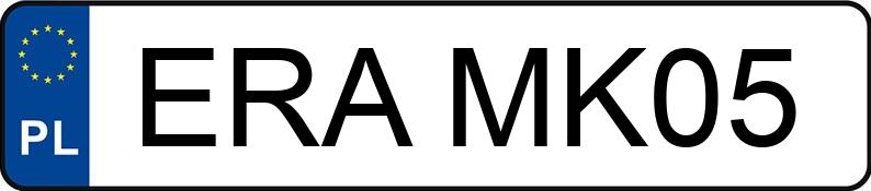 Numer rejestracyjny ERA MK05 posiada OPEL OMEGA - ERAMK05
