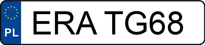 Numer rejestracyjny ERA TG68 posiada MAZDA 6 - ERATG68