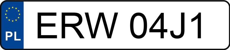 Numer rejestracyjny ERW 04J1 posiada MAZDA RX-8 - ERW04J1