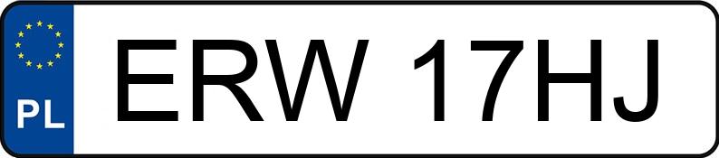 Numer rejestracyjny ERW 17HJ posiada FIAT PUNTO - ERW17HJ