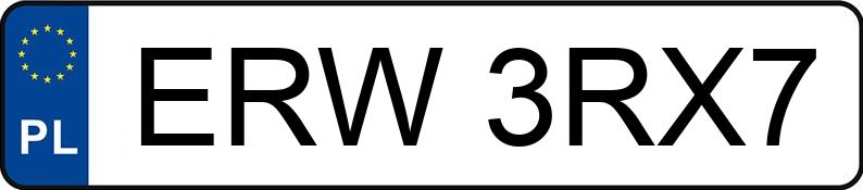 Numer rejestracyjny ERW 3RX7 posiada DACIA DUSTER - ERW3RX7 Numer rejestracyjny ERW 3RX7 posiada DACIA DUSTER - ERW3RX7