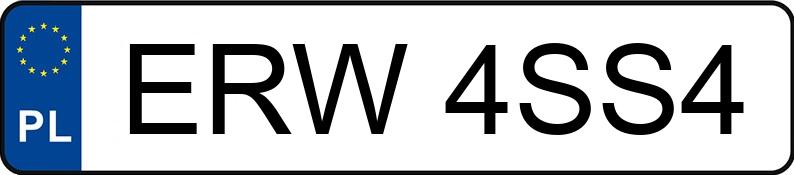Numer rejestracyjny ERW 4SS4 posiada MERCEDES-BENZ S 550 - ERW4SS4