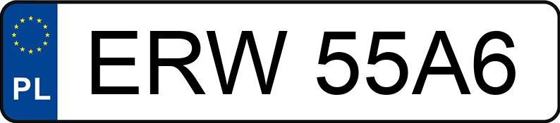 Numer rejestracyjny ERW55A6 posiada MERCEDES-BENZ E 55 AMG Kat. MR`02 E3 211 E 55 AMG Kat. MR`02 E3 211