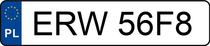 Numer rejestracyjny ERW 56F8 posiada OPEL Omega B 2.6 MR`00 E3 Elegance - ERW56F8