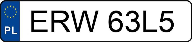 Numer rejestracyjny ERW 63L5 posiada RENAULT TRAFIC 2.0 DCI - ERW63L5