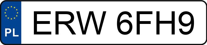 Numer rejestracyjny ERW 6FH9 posiada RENAULT MEGANE - ERW6FH9