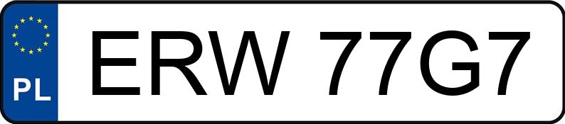 Numer rejestracyjny ERW 77G7 posiada TOYOTA AVENSIS - ERW77G7