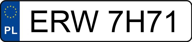 Numer rejestracyjny ERW 7H71 posiada NISSAN TERRANO 2.7 TD - ERW7H71