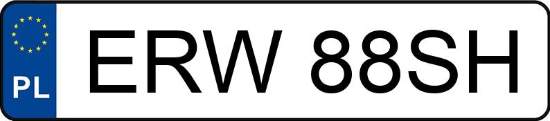 Numer rejestracyjny ERW 88SH posiada MERCEDES-BENZ 207 Diesel 2.8t 207 Diesel 2.8t - ERW88SH