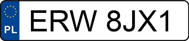 Numer rejestracyjny ERW 8JX1 posiada RENAULT CAPTUR - ERW8JX1