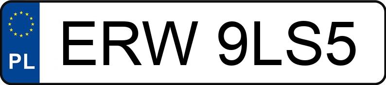 Numer rejestracyjny ERW 9LS5 posiada BMW 520i 24V Kat. E34 520i 24V Kat. E34 - ERW9LS5