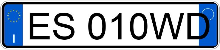 Numer rejestracyjny ES010WD posiada FIAT 500 Numer rejestracyjny ES010WD posiada FIAT 500