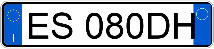 Numer rejestracyjny ES080DH posiada BMW Serie 3