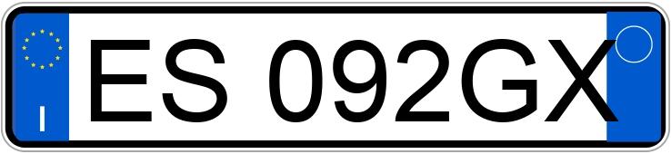 Numer rejestracyjny ES092GX posiada BMW 316D