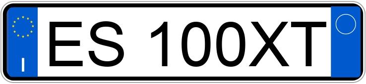 Numer rejestracyjny ES100XT posiada NISSAN Micra 4a serie